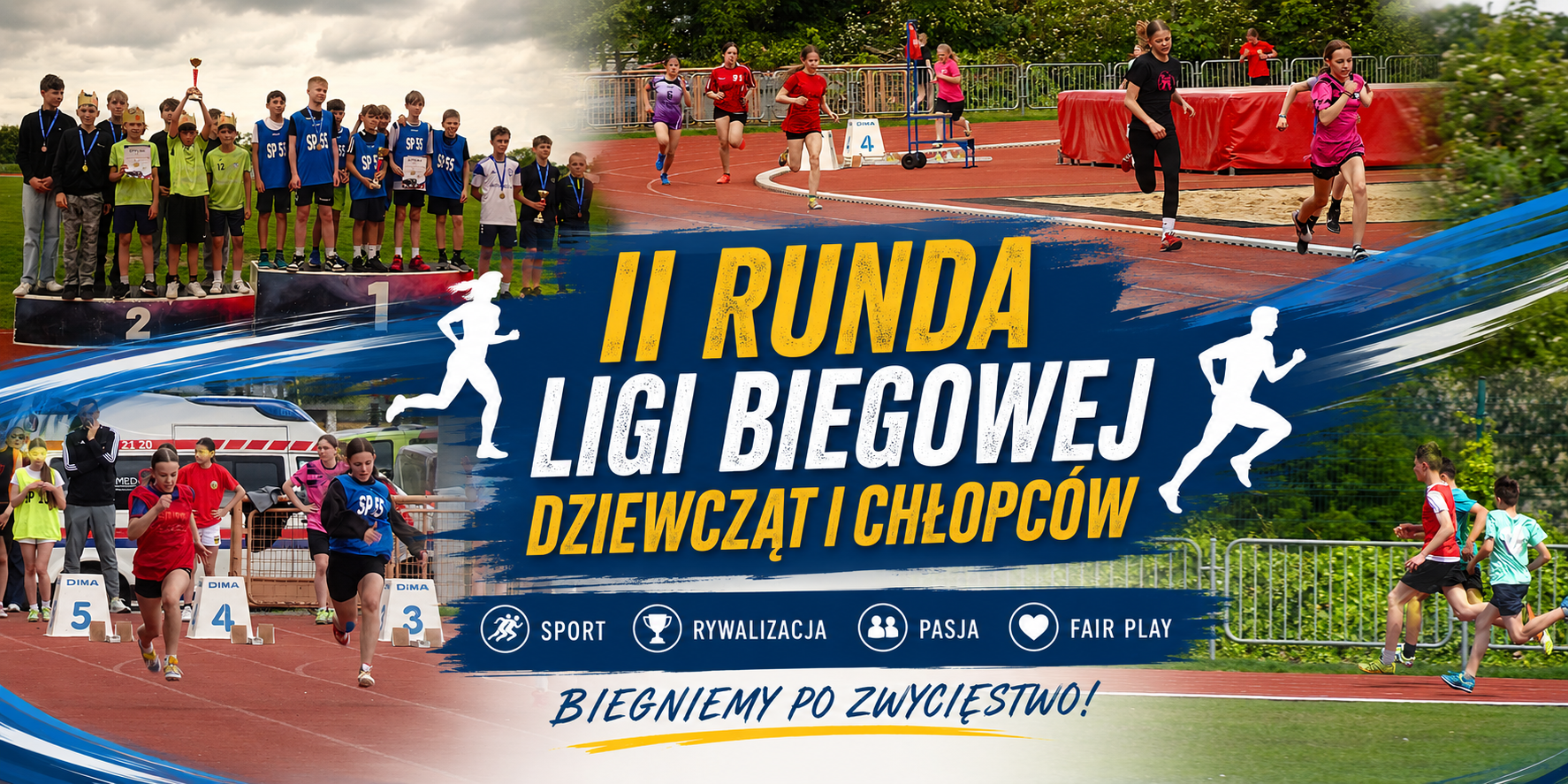 Liga biegowa - plakat